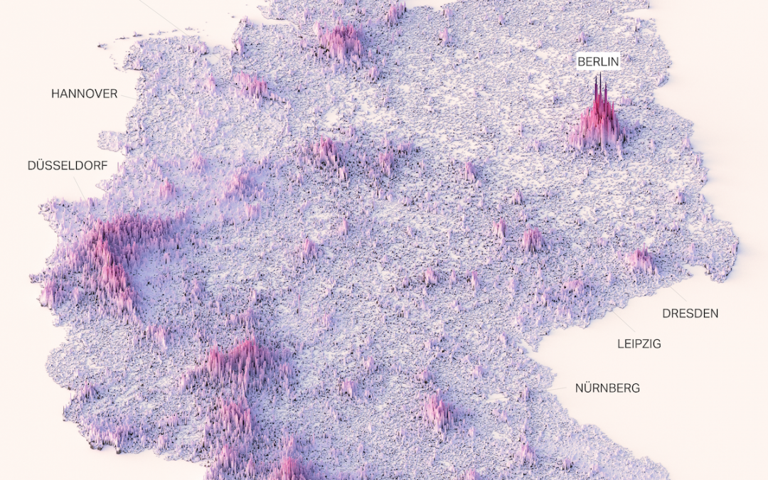 Visualizing Population Density Patterns in Six Countries
