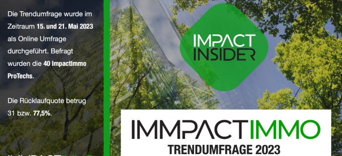 Impact Insider ImpactImmo Trendumfrage: Wachstum und Wertsteigerung in der gesamten Branche