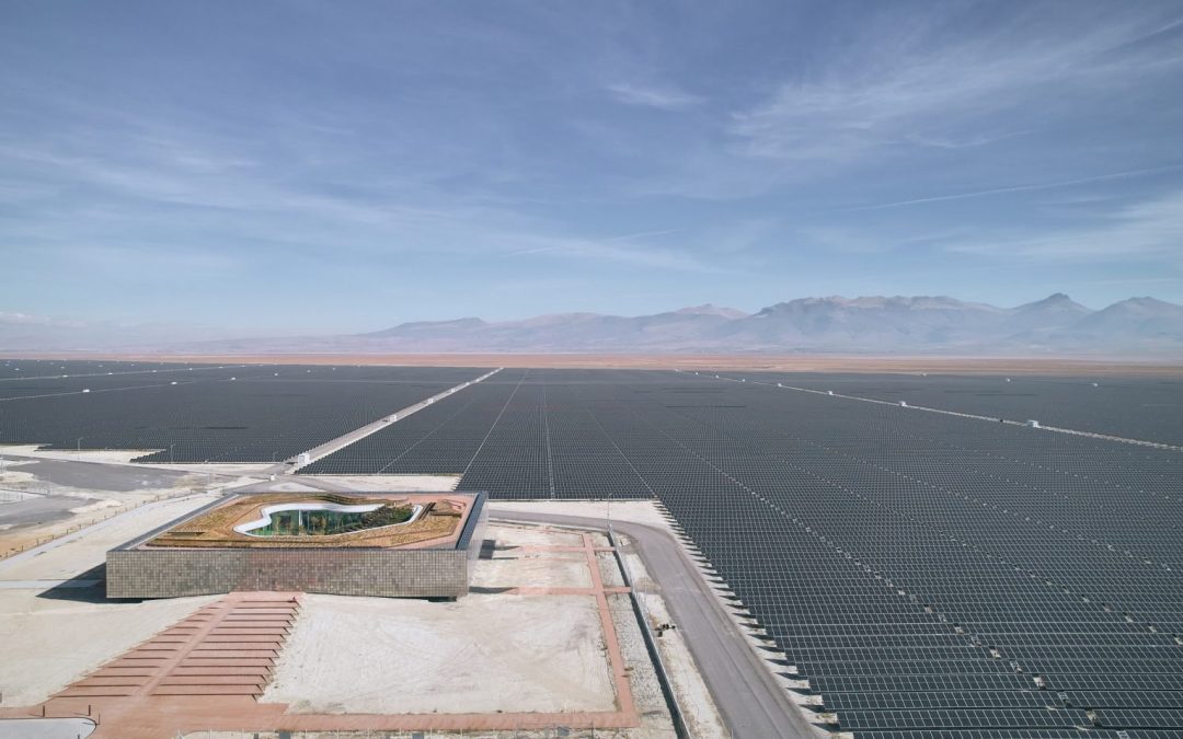 Bilgin Architects shrouds solar farm hub with mirrored steel in Turkey