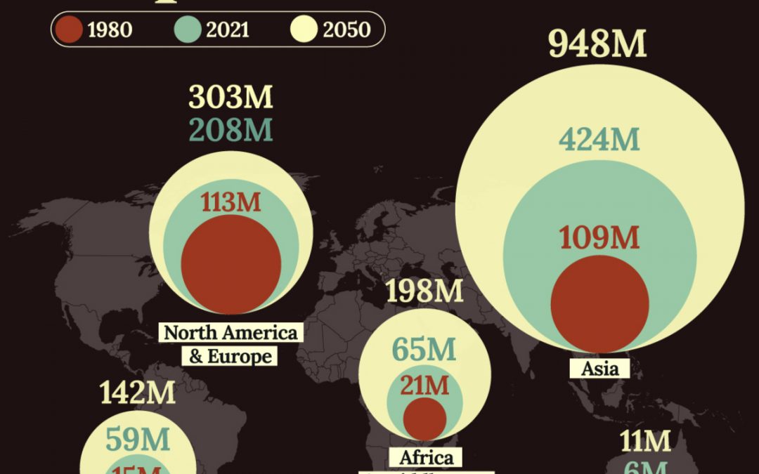 Demographics: Visualizing the Size of the Global Senior Population
