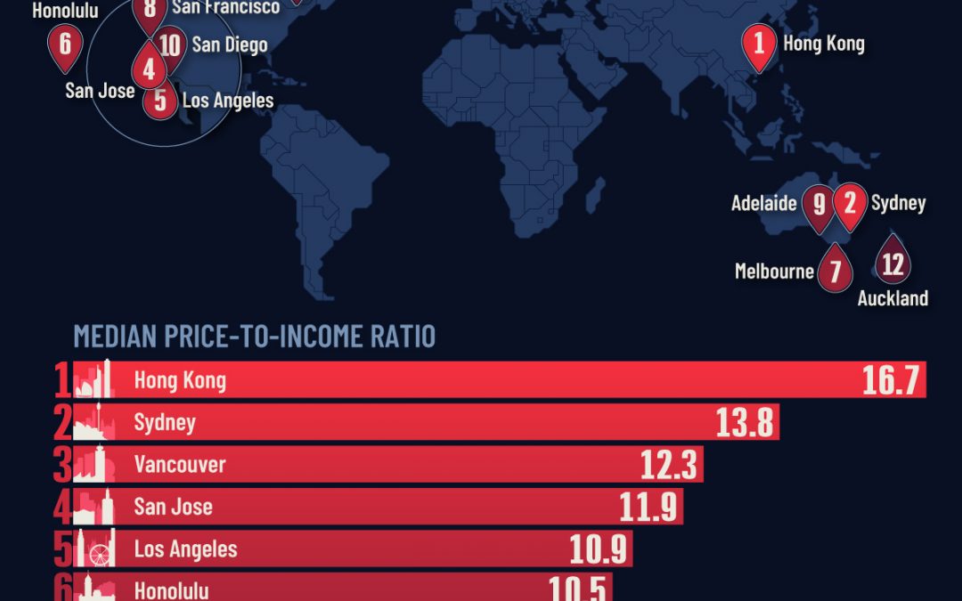 Mapped: The World’s Least Affordable Housing Markets in 2024