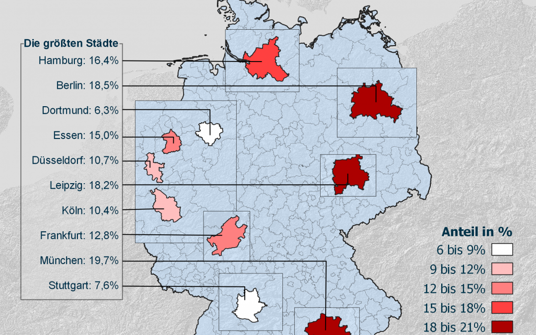 Fernwärmeanteil in Großstädten: München, Berlin und Leipzig an der Spitze
