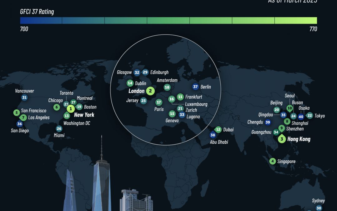 Mapped: The World’s Top Financial Centers in 2025