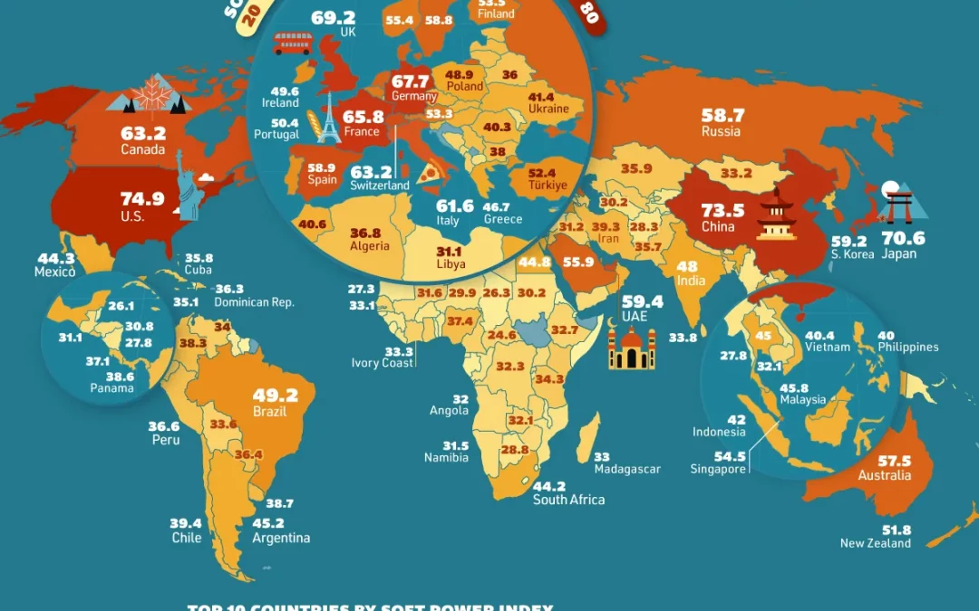 Ranked: The World’s Most Powerful Countries by Soft Power in 2026