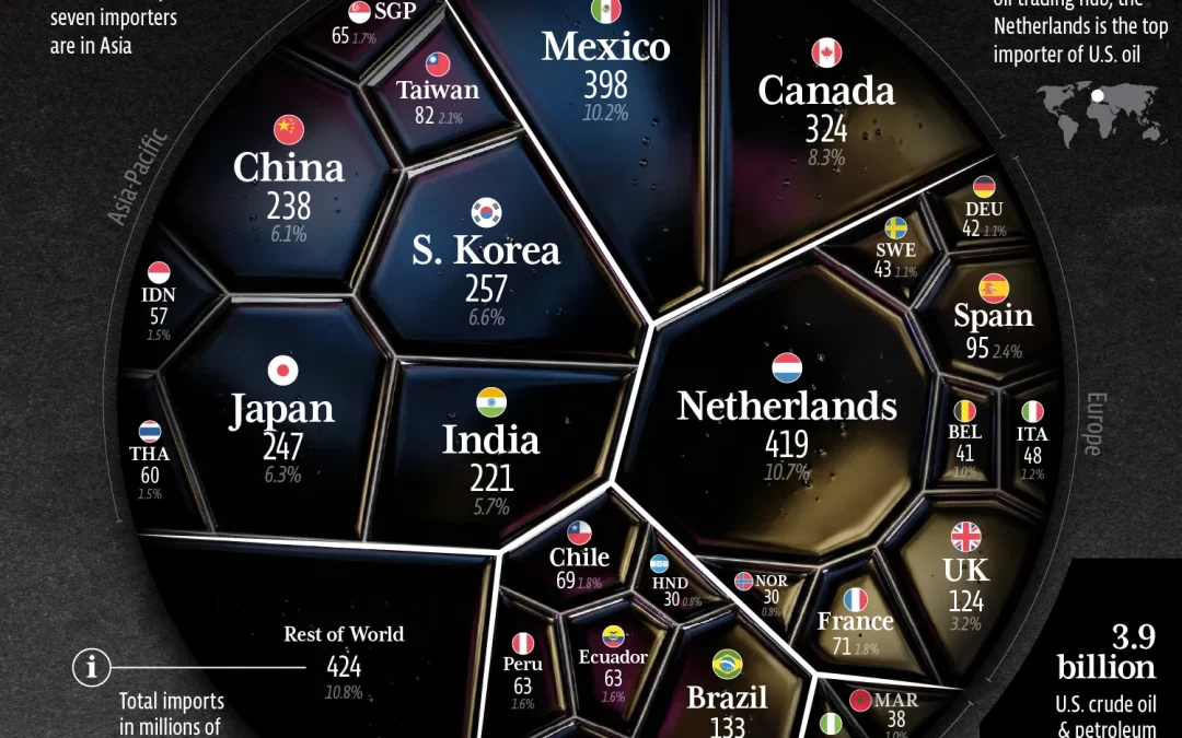 Ranked: The Top Buyers of U.S. Oil in 2025