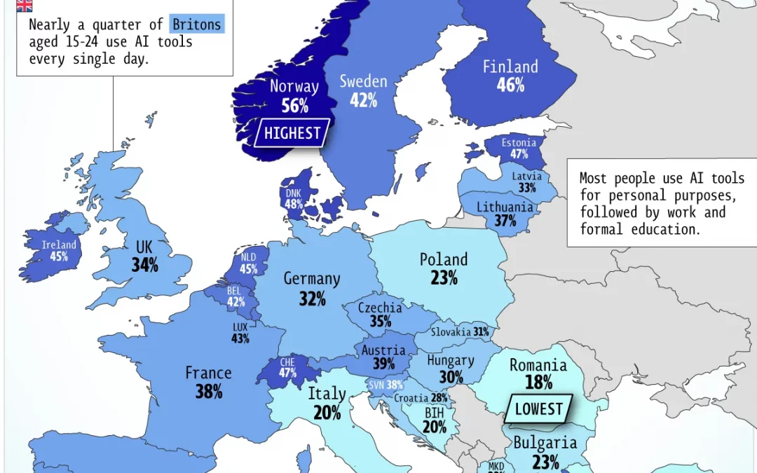 Mapped: AI Adoption Across Europe