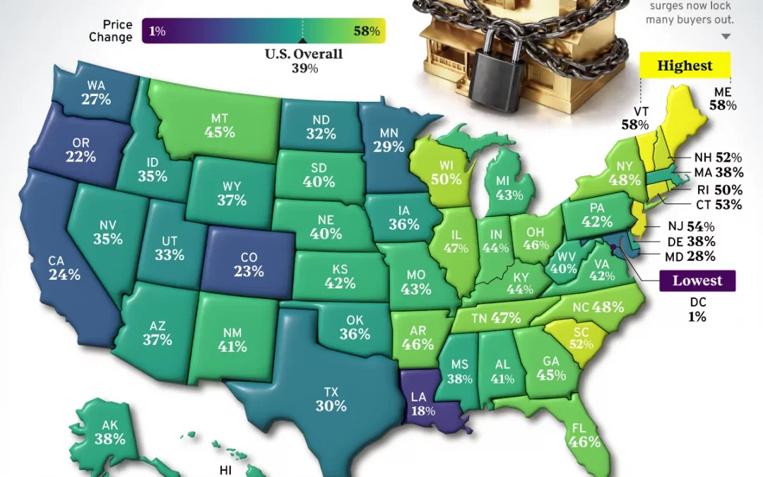 The States Where Housing Prices Have Surged the Most (2021–2026)
