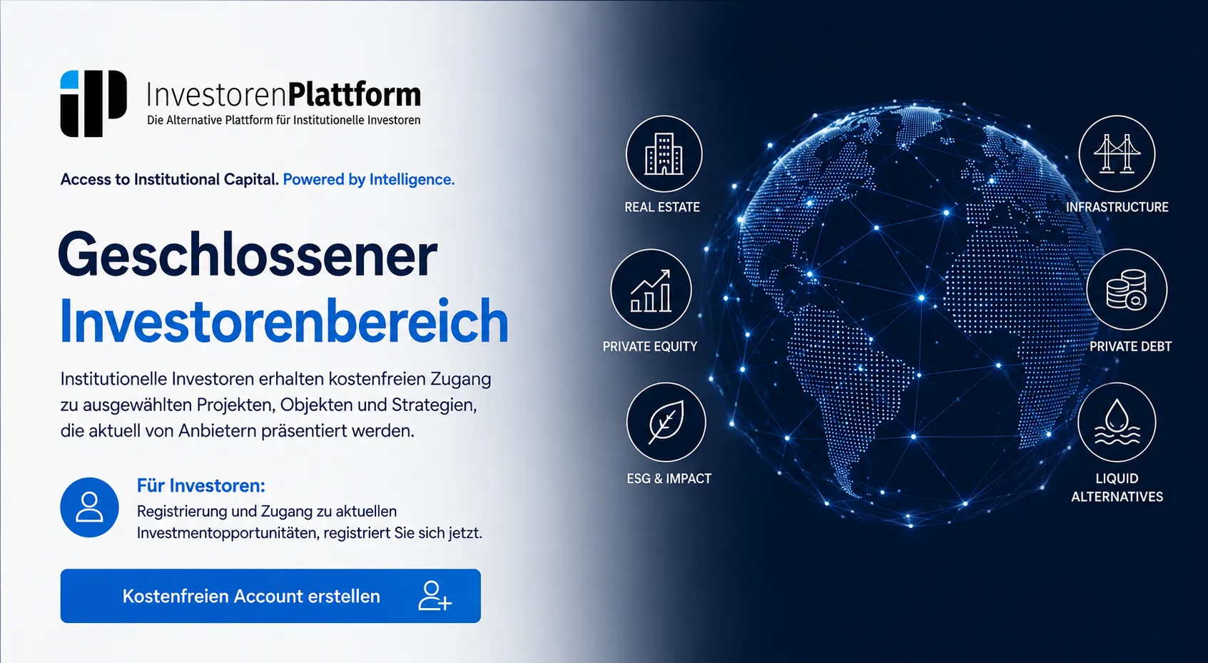 Investoren-Plattform-Investoren_Banner_1 Die Plattform für institutionelle Investoren - geschlossener Investorenbereich