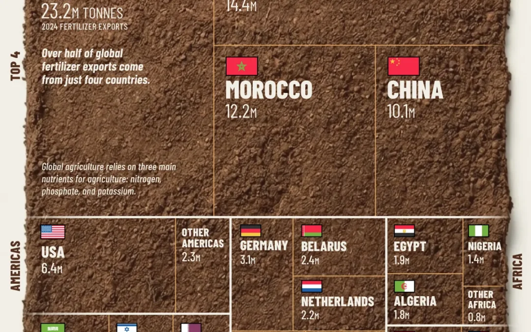 Ranked: The Countries That Dominate the Fertilizer Trade