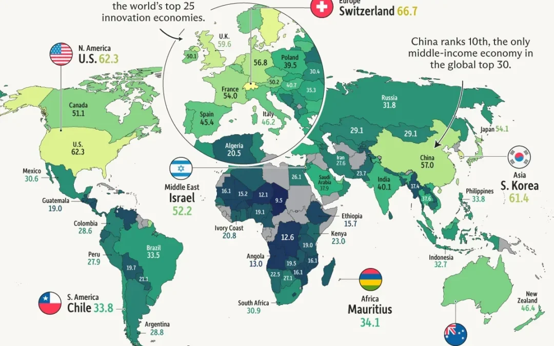 Mapped: The World’s Most Innovative Countries in 2026